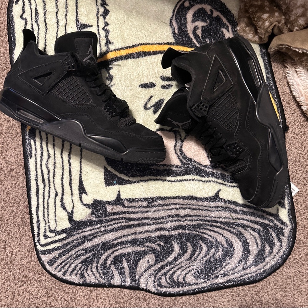 Authentic black cat jordan 4 no box